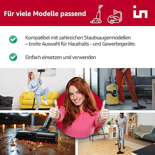 Invest - Lot de 10 sacs d'aspirateur de rechange, sacs filtrants compatibles avec Kärcher : NT 351 ECO, NT 351, NT 361 M, FLEX S 35, NT 361 A, NT 361 TEA remplace 6.906-101 - Marron - Nail Gallerys