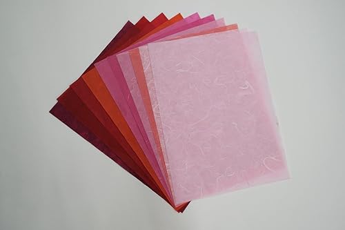 MulberrPaperStock 60 Feuille de papier mûrier Motif Craft fabriqué à la main Art Soie Japon Washi Motif Craft Art Origami Elle Fabrication de cartes - Nail Gallerys