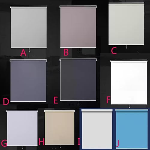 X1NGFU Store Enrouleur Occultant sans Fil,Store à Rouleau à Ressort à Montée Automatique,100% Occultant,Isolation Thermique,pour Maison,Bureau,Personnalisé,Largeur x Hauteur (100cm x 100cm) - Nail Gallerys