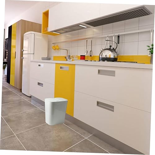 Cabilock Poubelle classifiée avec couvercle déchets poubelle de cuisine double petite poubelle de salle de bain moderne bacs poubelle canins à double compartiment poubelle double pp blanche - Nail Gallerys