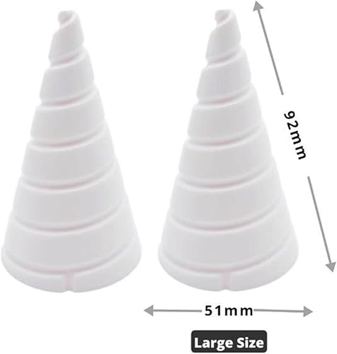 Lot de 2 outils de jardinage en forme de cône Fibonacci pour fil de cuivre, grandes et petites tailles, antenne de jardinage électrique pour amélioration de la croissance des plantes (2 pièces) - Nail Gallerys