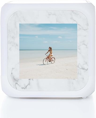 Wanapix |Cube Réveil Personnalisé | Réveil Digital Lumineux | Fonctionne avec 3 Piles AAA | Dimensions : 7,8 cm | 3 Côtés Personnalisés avec Photo et Nom | Lumière LED | Petit Renard avec Bandana - Nail Gallerys