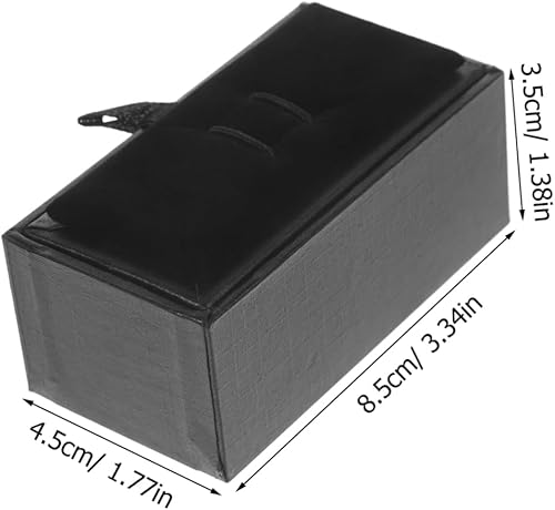 STOBAZA Boîte à Bijoux Cuir Pour Boutons De Manchette Coffret Élégant Pour Hommes - Nail Gallerys