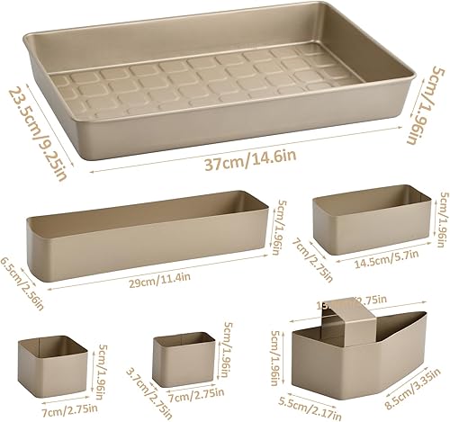 Anseom Moule à Gâteau de Chiffres et de Lettres, 10 Pièces Moules à Pâtisserie Nombre Lettres Réglable 37,5 x 23,8 x 5 cm Moules de Cuisson Chiffres Grands pour Mariage, Anniversaire, Baptême, Or - Nail Gallerys