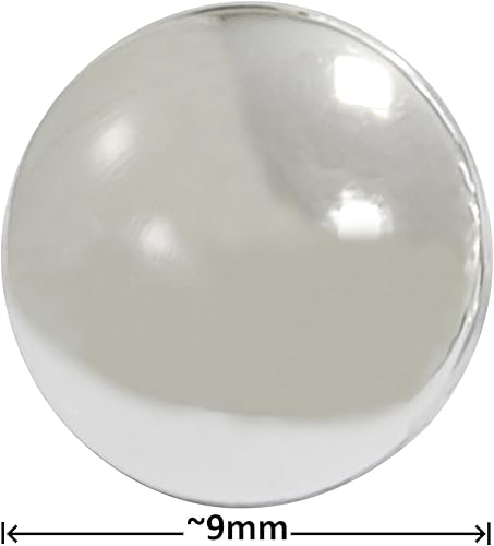 AERZETIX - C65703 - Lot de 10 Boutons à coudre à queue Ø9x6.8 mm 14L L14 - couleur: argent - ouverture 2.8 mm - en plastique - mercerie vêtements couture confection tissu aiguille - Nail Gallerys