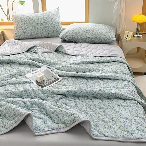 Odot Couvre Lit Matelassé 2 Personnes Moderne Fleurs Été Réversible Dessus de Lits et Couvre-Lits Boutis Doux et Confortable Microfibre Jeté de Lit Matelassage Jeté de Canapé (Orange,100x150cm) - Nail Gallerys