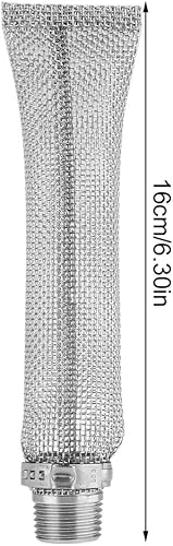 Filtre en maille d'acier inoxydable de qualité 304 30,5 cm/15,2 cm pour brasser la bière - Outil pour bouilloire ou purée 1,27 cm (15,2 cm) - Nail Gallerys