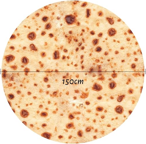 FainFun Couverture Burrito, 150 * 150 CM Couverture Tortilla, Tortilla Blanket Chaude et Douce en Flanelle, Burrito Wrap Blanket pour Bébés, Adultes, Couverture Tacos Amusante et Créative（M - Nail Gallerys