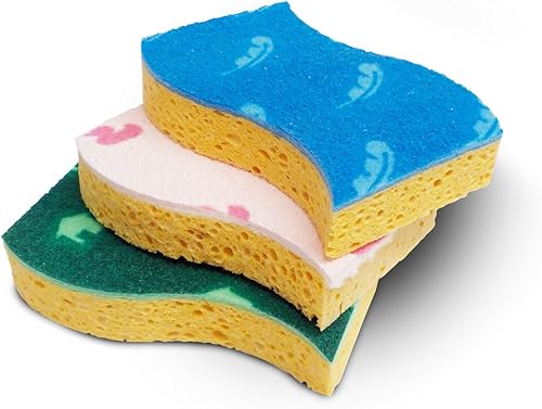Spontex Sweet Home éponge Kit pour toute la maison, 1 x, Salle de bains et cuisine universel, 3 éponges - Nail Gallerys