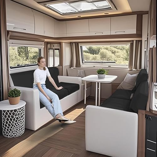 WEJOY Housse de siège Extensible pour Caravane antidérapante Housse de Coussin de dinette de Camping-Car Housses de Coussin de canapé pour Banc de canapé de Camping-Car - Nail Gallerys