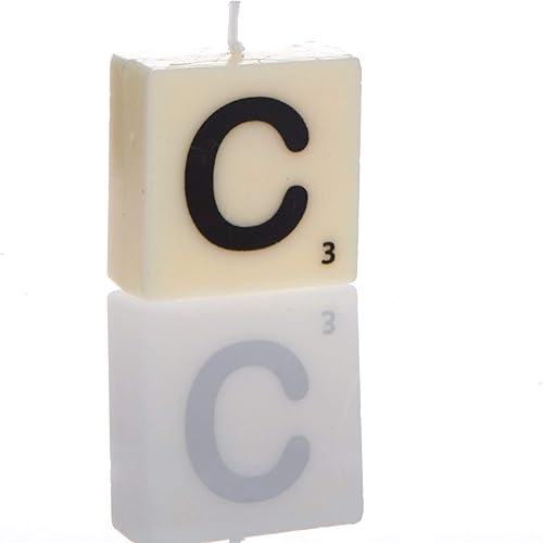 Boxer Gifts Lettre C Bougie, Blanc, Taille Unique - Nail Gallerys