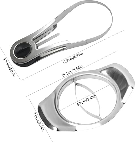 ZSMJAER Lot de 2 Coupe Mangue, En Acier Inox, Coupe Mangues Avec Support, Amateur de Mangues, Parfait pour Le Découpage Du Noyau - Nail Gallerys