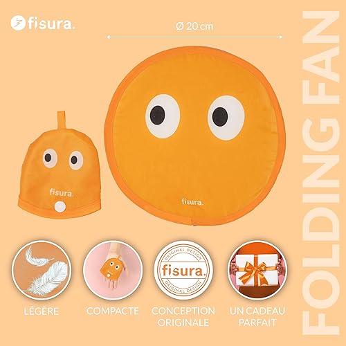 fisura. – Pack mix éventails ronds pliables (5 unités). Ventilateur de poche original, frisbee pliable avec motifs variés. Accessoire portable idéal pour les fêtes. 20 cm - Nail Gallerys