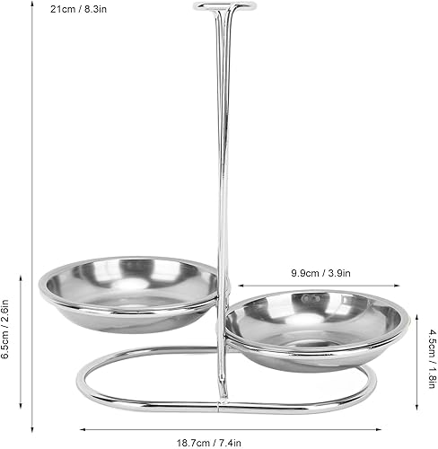 Support de Repose-cuillère, Support de Louche à Soupe Vertical en Acier Inoxydable, Support ustensiles de Cuisine à Accès Facile pour la Cuisine de Restaurant à Domicile(1 Plate-Argent) - Nail Gallerys