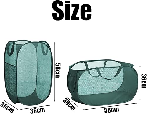 Panier À Linge Sale Pliant 2 Pièces, Panier À Linge Pliable, Panier À Linge Avec Poignée, Panier Pliable, Panier À Linge Camping - Nail Gallerys