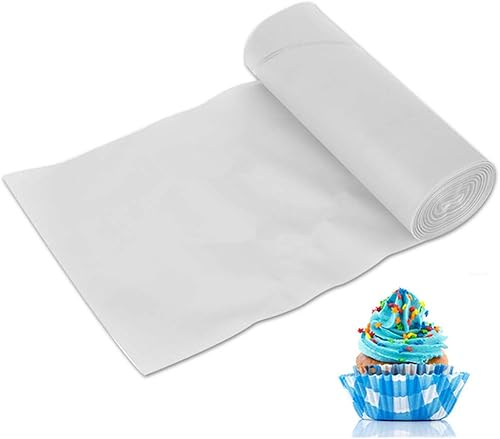 Beunyow 1 Rouleau 50 PCS Poches à Douille Jetable, Poche à Douille Patisserie en Plastique Sacs de Tuyauterie Bricolage Outils pour Glaçage et Décoration de Gâteau Pâtisserie Sucre Fondant (31CM) - Nail Gallerys
