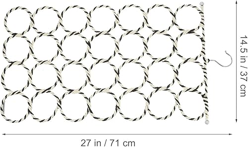 FONDOTIN 1pc Papier Vigne Ceinture Organisateur Écharpe Rack De Stockage Écharpe Cintre Cravate Écharpe Tenant Vêtements Stockage Léger Et Solide Couleur Aléatoire - Nail Gallerys