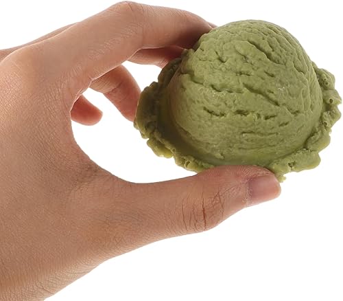 TOYANDONA Lot de 6 boules de glace artificielles - Simulation réaliste - Gâteau - Faux desserts - Maison de modélisme - Boutiques - Décoration - Accessoires - Nail Gallerys