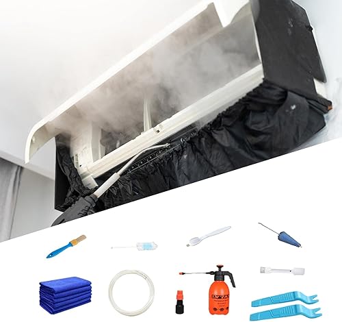 Kit De Nettoyage Pour Climatiseur, Lavage Pour Climatiseur, Outils De Nettoyage De Climatiseur Mural, Housse De Nettoyage Pour Climatiseur, Sac Service Pour Climatisation Avec Tuyau - Nail Gallerys