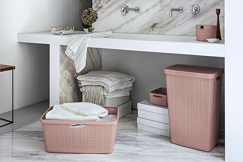CURVER Jute Panier A Linge Rose Dawn 46L 59,4X39,4Xh25Cm - Nail Gallerys