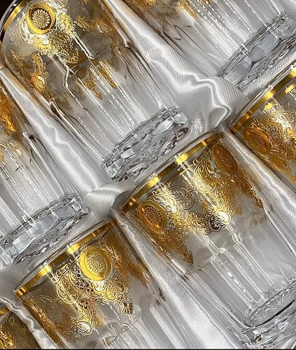 Genérico Lot de 12 Verres Arabes à Thé Luxury Incassable Transparent ou Incolore Réutilisable Tasse à Thé Maison Théière - Nail Gallerys