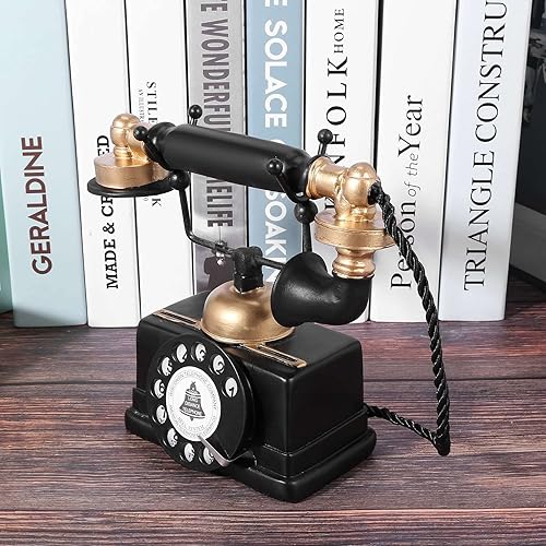 Vycowb Loft Industriel Retro Modele de Telephone Rotatif Artisanat Decoration de Cafe Decorations de fenetre Decorations Accessoires de Photographie - Nail Gallerys