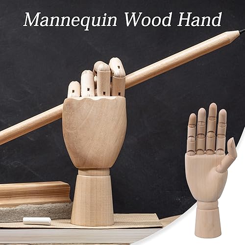 BQLZR Mannequin en bois Main droite 20,3 cm - Nail Gallerys