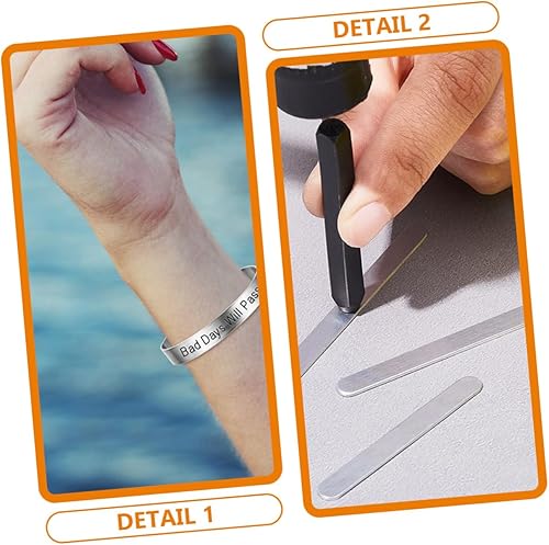 EXCEART 12 Pièces Outil Bracelets Ébauches De Bracelet En Acier Inoxydable Fournitures De Bijoux À Bricoler Soi-Même Bracelet De Bijoux Bricolage Ébauches De Bracelet De Manchette DIY - Nail Gallerys