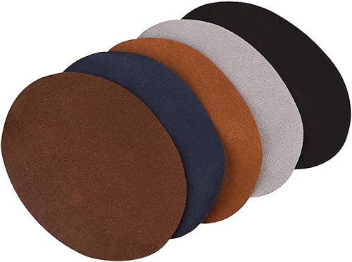 Coudiere A Coudre, 10pcs Coude Genou Patchs Applique de Couture Forme Ovale PU Patch en Cuir Réparation de Couture Décoratif Coudière pour Chemise Artisant DIY 3.78 x 5.04 Pouce - Nail Gallerys