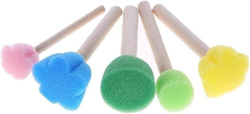 5 Pcs Peinture Éponge Tampon Kits De Brosse De Fleur Toys pour Enfants Peindre l'art Éducatif Les Jouets Artisanaux pour Garçons Filles - Nail Gallerys