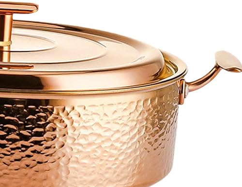 FytStycale Ensemble de Marmites En Cuivre pour La Cuisine et Le Divertissement à La Maison, or M - Nail Gallerys