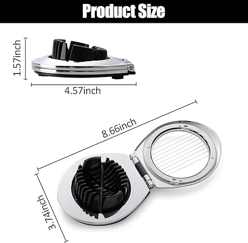 1 Pcs Coupe-Œufs, Coupe Oeuf Professionnel, Oeuf Trancheuse Cutter, Coupe-Œufs en Acier Inoxydable, Coupe-Œufs en fil Métallique, pour Œufs Durs, Jambon, Accessoires De Cuisine - Nail Gallerys