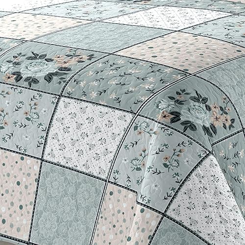 Fanny & Céline Couvre-lit épais matelassé 220x240cm avec 2 Taies 65x65cm M23-6026 - Nail Gallerys