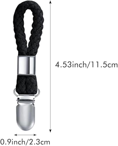 Lot de 4 pinces à serviettes - Clips de suspension pour serviettes - Avec passants - Noir - Pour les maisons, les armoires et les salles de bain - Nail Gallerys