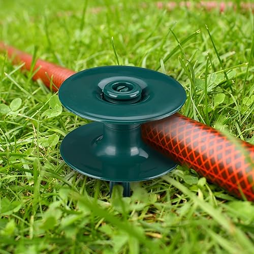 Relaxdays Support pour Le Tuyau d’arrosage, en Lot de 8, Forme Pointue, Plastique, H x L : env. 24 x 9 cm, Vert - Nail Gallerys