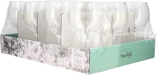 NOVASTYL - Lot de 12 verres à pied ballon 19cl en verre transparent - 1605168 - Nail Gallerys