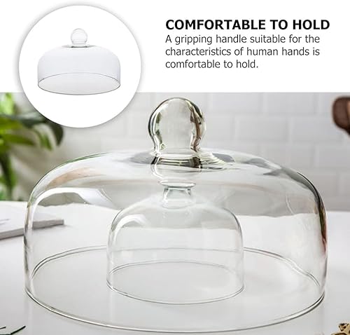 VAKUUM Cloche ronde transparente en verre pour gâteau - 26 cm - 761 - Nail Gallerys