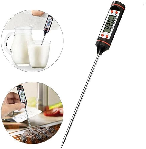 Cuisson numérique Thermomètre LCD de la Marque PRECORN thermomètre à sonde Cuisine thermomètre (utilisé pour la Viande, friture, la Cuisson, la bière, Le vin, etc.) - Nail Gallerys