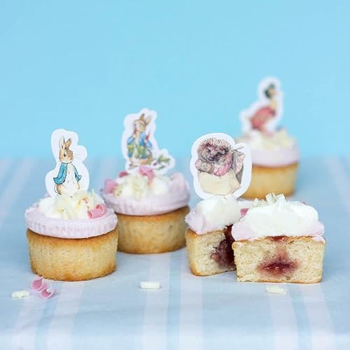 Luck and Luck Lot de 24 pics à canapés Peter Rabbit pour fête d'anniversaire - Nail Gallerys