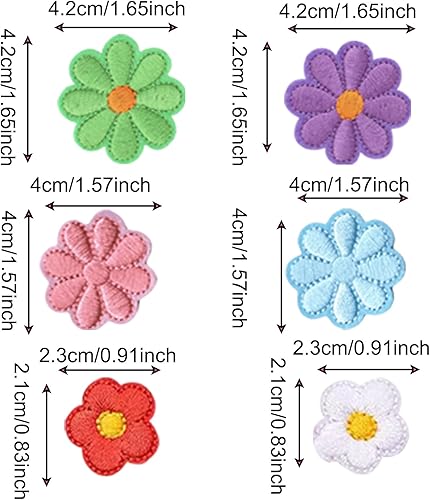 KASESSS 59 Pièces Fleur Patch Thermocollant, Ecusson Thermocollant, Tissu Thermocollant, Écusson a Coudre pour Vêtement, Patch Thermocollant Vêtements Réparation, Patchs pour Denim Chapeaux Sac à Dos - Nail Gallerys