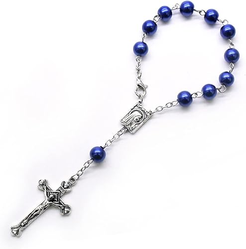 Mini Chapelet baptême faveur 11-Perle Perle Doigt chapelets Mariages fête faveur baptême Chapelet Doigt baptême chapelets - Nail Gallerys