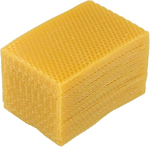 Lot de 30 feuilles de cire d'abeille naturelles parfaites pour les nids, les bougies et les projets de bricolage - Nail Gallerys