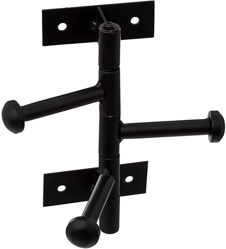 5five - patère 3 têtes rotatives métal noir - Nail Gallerys