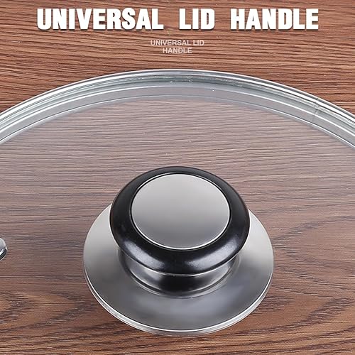 VBKITW Poignée de Couvercle,Bouton de couvercle,Boutons de Couvercle de Casserole,Boutons Universelle Cuisine,Bouchons Poignées de Rechange,Couvercle de Casserole Bouton Anti-brûlure,2 Pièces - Nail Gallerys
