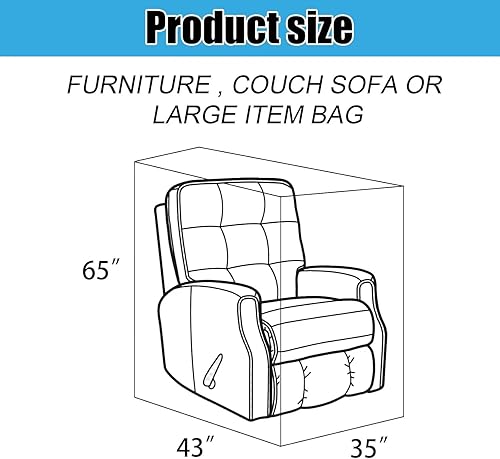 CFHOOAY Lot de 2 housses de chaise longues transparentes en plastique imperméable - 4 mm d'épaisseur - Pour meubles, canapés, canapés, meubles extra larges - Nail Gallerys