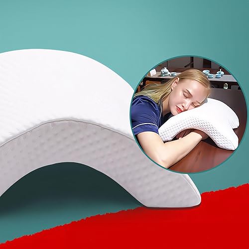 Retoo Oreiller Cervical Memory Foam Oreiller en Mousse à Mémoire de Forme pour Le Soulagement des Douleurs Oreiller Orthopédique Ergonomique pour Les Dormeurs sur Le Côté Le Dos et Le Ventre - Nail Gallerys