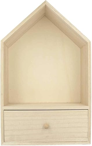 Artemio Maison à Tiroir, Bois, Beige, 20 x 32 x 10 cm 14002223 - Nail Gallerys
