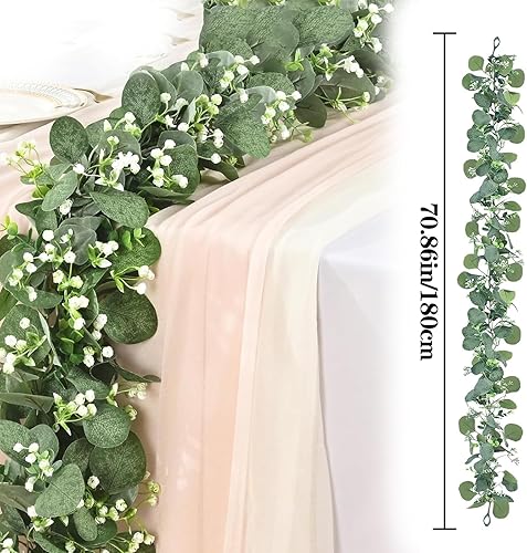 2 Pièces Liane Artificielle 180cm Guirlande Fleurs Artificielles Vigne Guirlande Vigne Suspendue, pour Les Décorations de Mariage, Les Décorations D'intérieur, Les Arches - Nail Gallerys