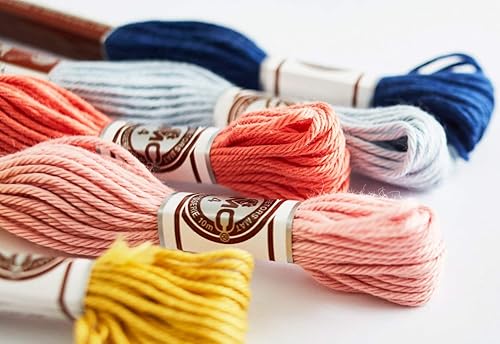 DMC 117MC-0001 Fil à broder en coton Blanc 0001 8 m - Nail Gallerys