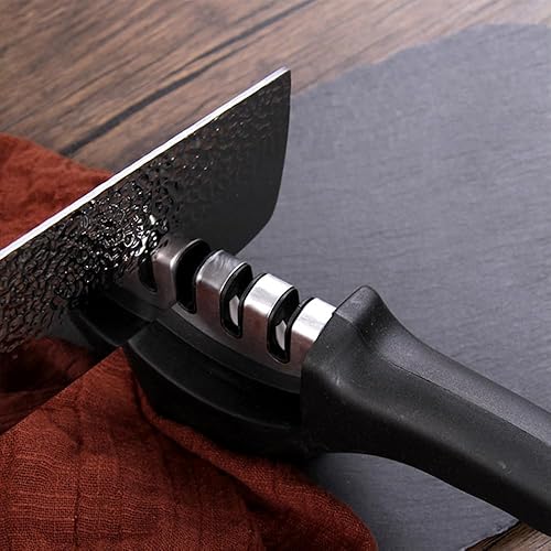 Aiguiseur Couteaux Professionnel Manuel,Eguiseur de Couteau Couteaux et Ustensiles de Cuisine pour L'ébavurage,Façonnage,Meulage Grossier,L'affûtage,Rodage et le Polissage - Nail Gallerys